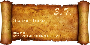 Steier Teréz névjegykártya